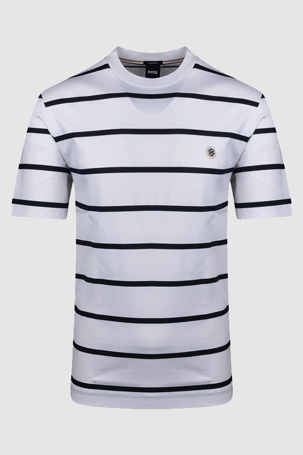 ΜΠΛΟΥΖΑ T-SHIRT BOSS - 102 ΛΕΥΚΟ